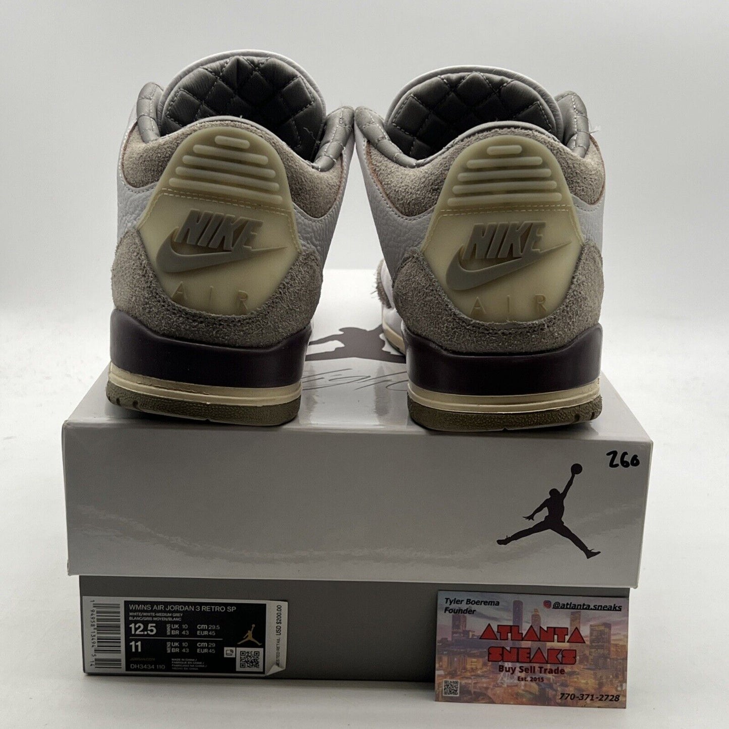 Size 12.5 - Air Jordan 3 Retro SP x A Ma Maniere Low Raised By Women W