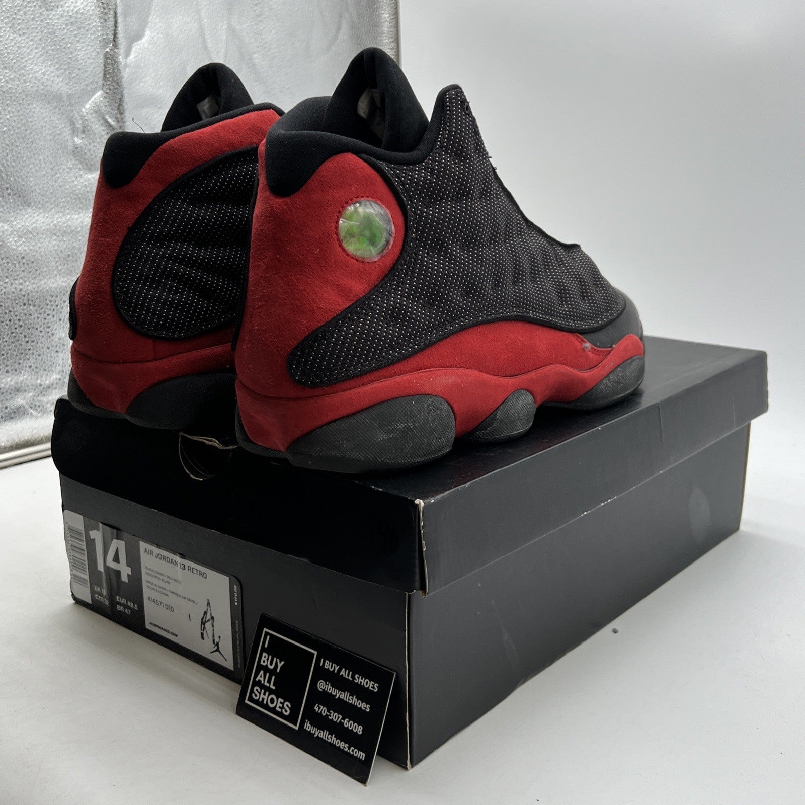 Size 14 - Air Jordan 13 Retro 2013 Bred (414571-010)