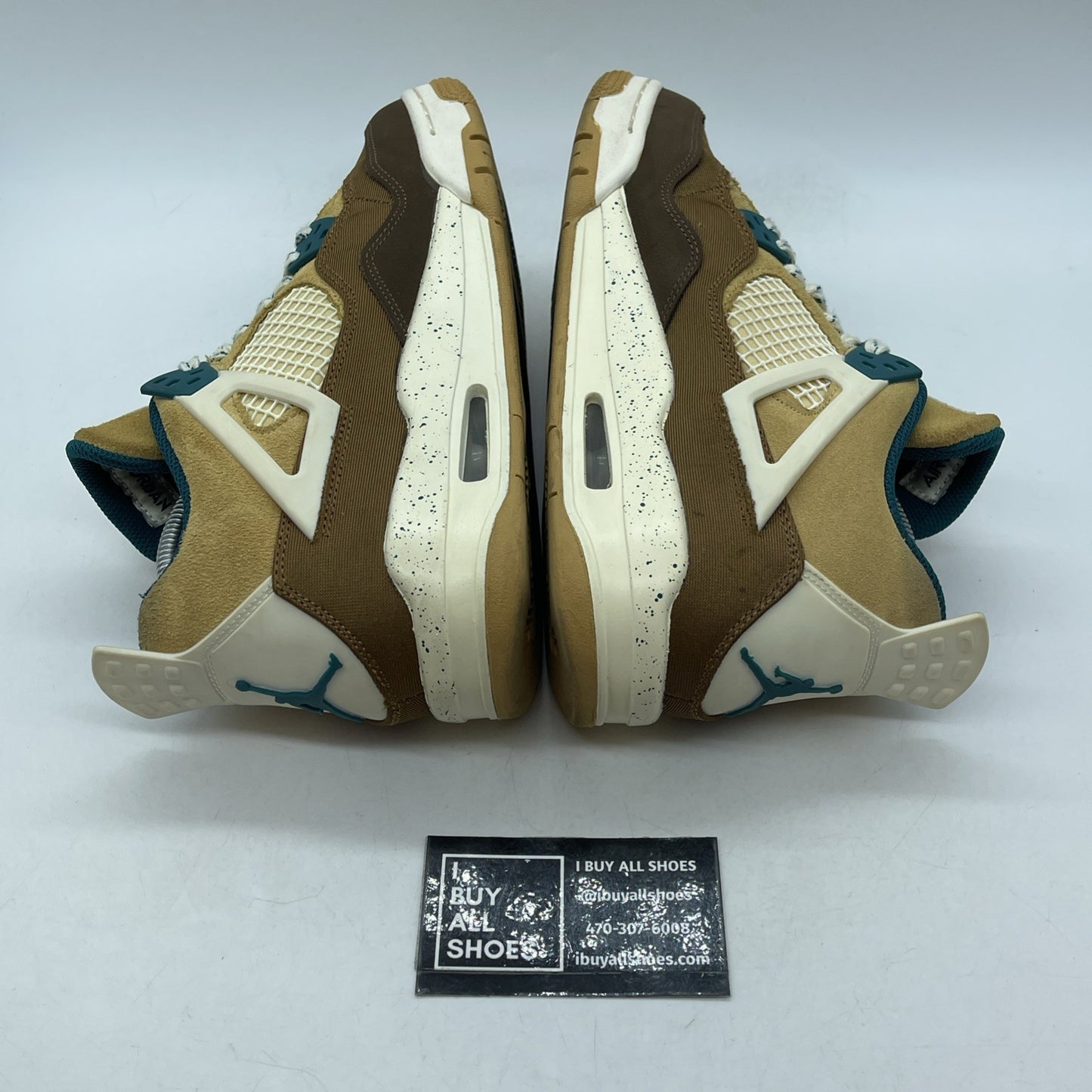 Size 7Y (GS) - Jordan 4 Retro Low Cacao Wow 2023 Brown Blue Suede (FB2214-200)