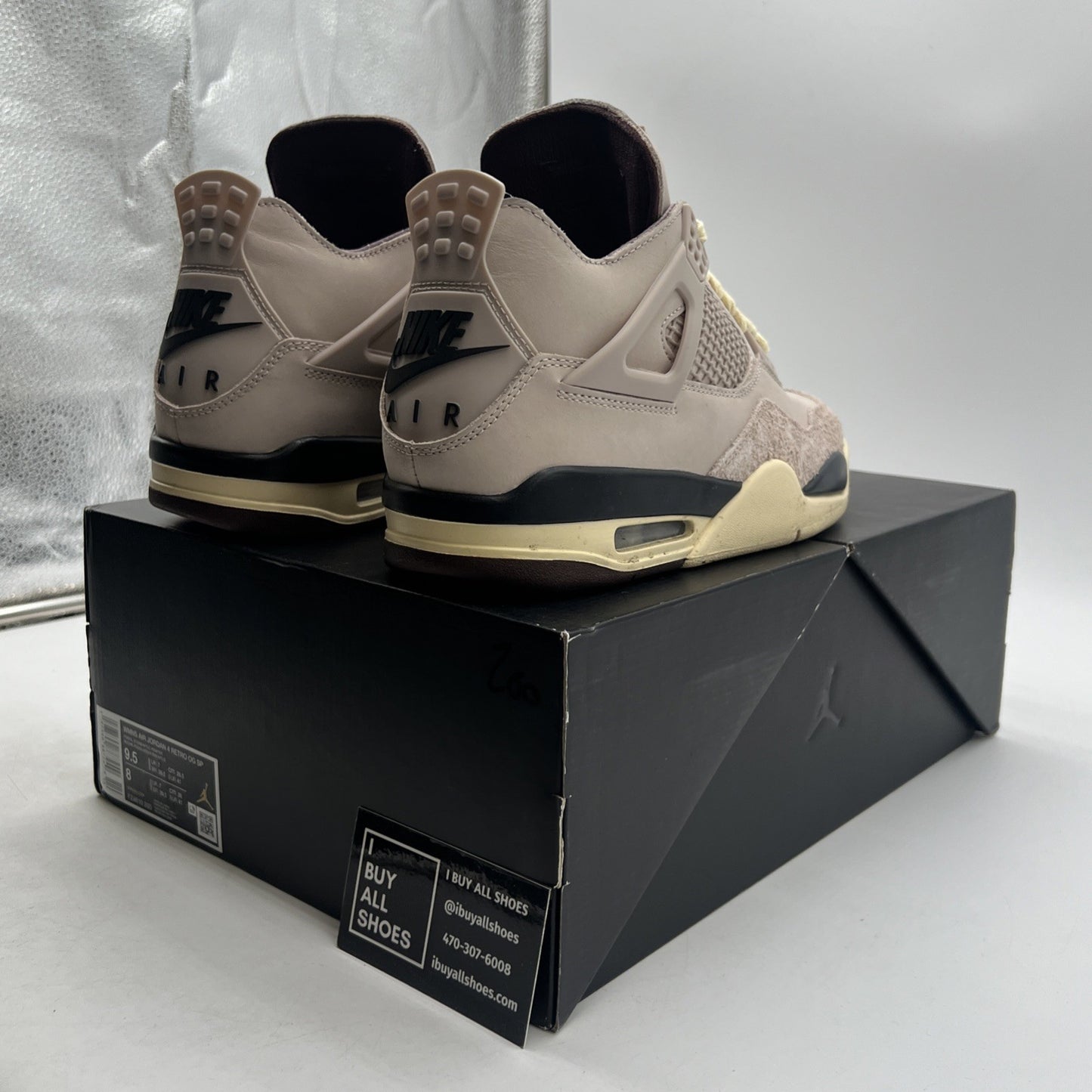 Size 9.5W - A Ma Maniére x Air Jordan 4 Retro While You Were Sleeping FZ4810-200