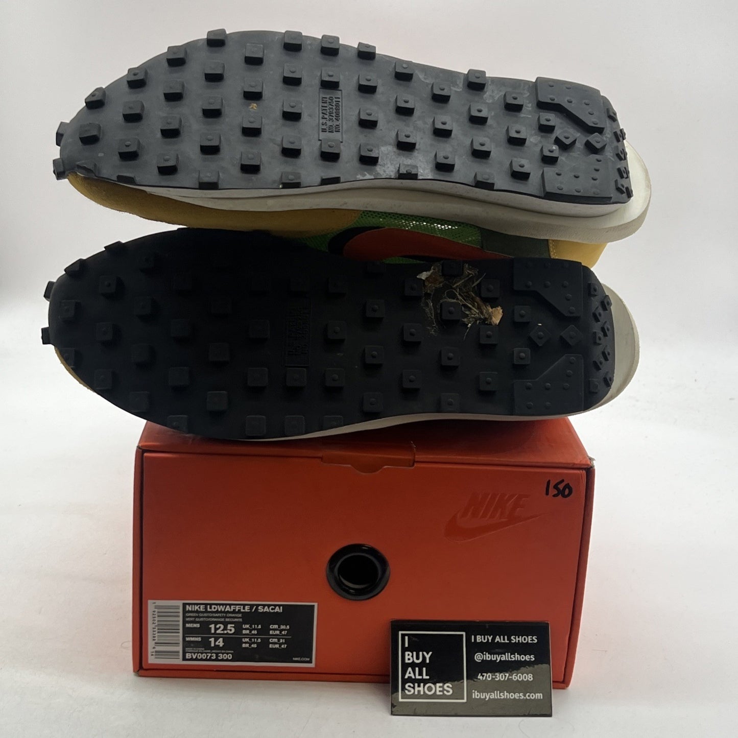 Size 12.5 - sacai x Nike LDWaffle Green Gusto (BV0073-300)