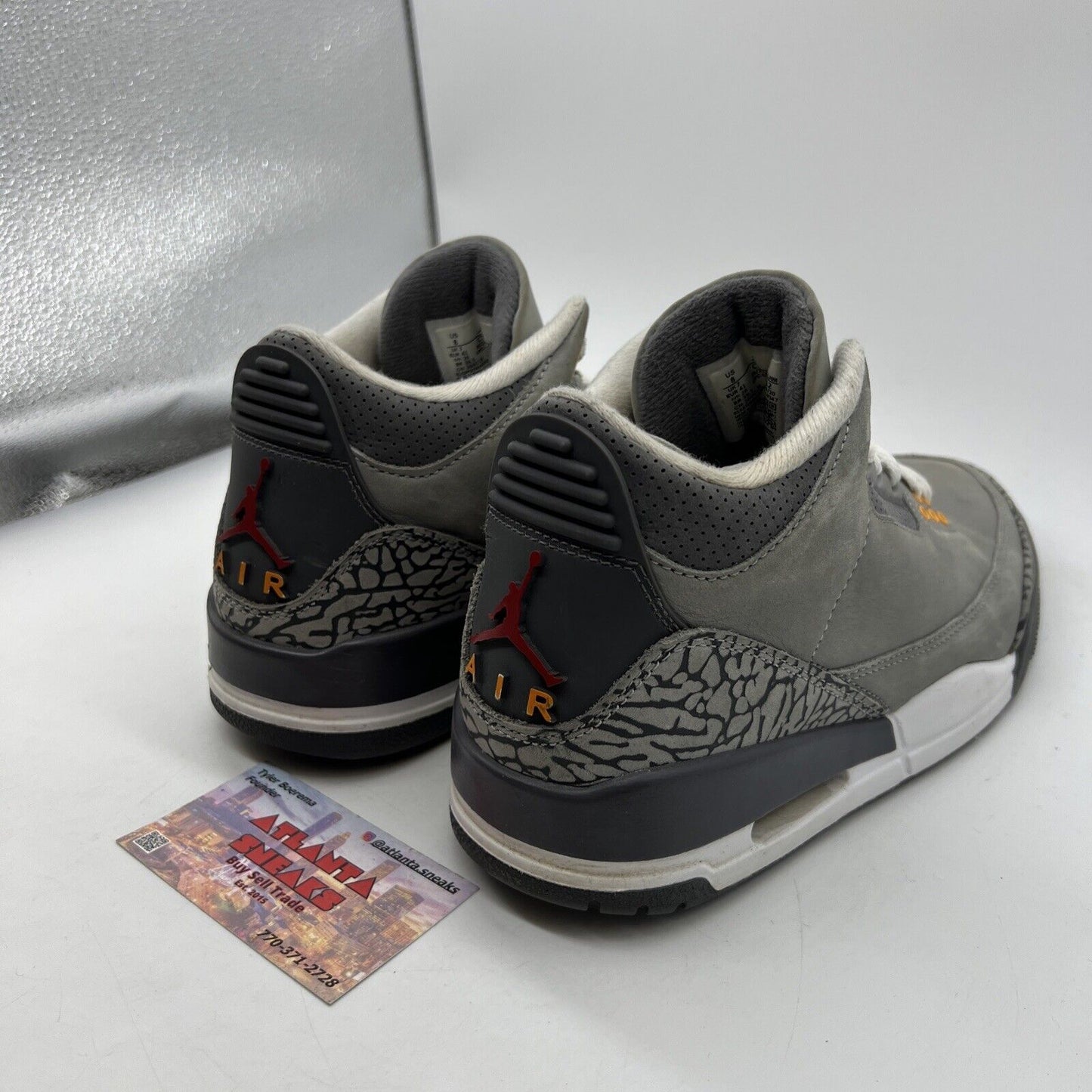 Size 9 - Jordan 3 Retro Mid Cool Grey Red Orange Suede (CT9532-012)