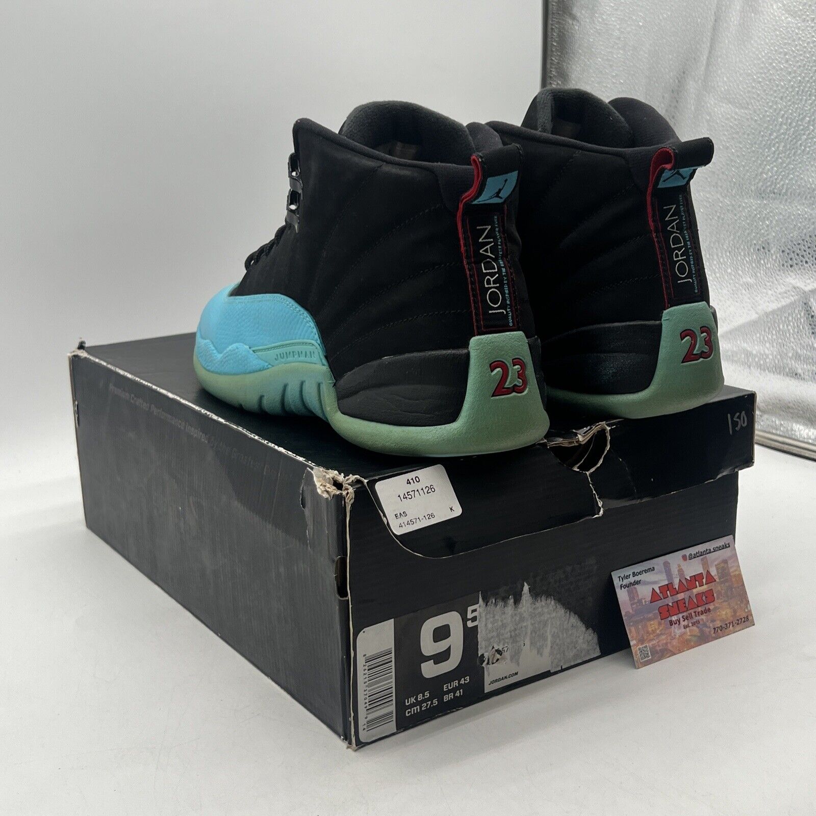 Size 9.5 - Air Jordan 12 Retro Gamma Blue Suede (130690-027)