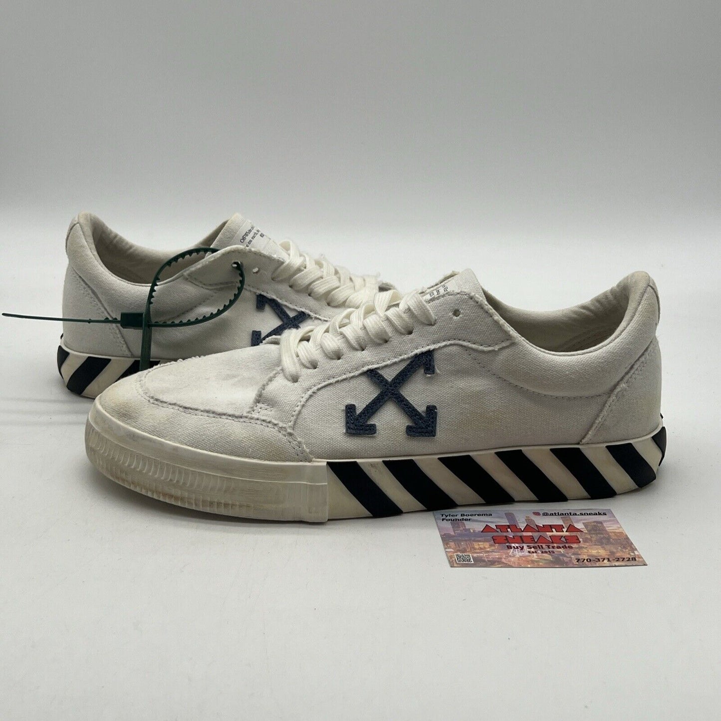 Size 11 - Off-White Vulc White Navy White Black Grey (OMlA085C99FAB001-0146)
