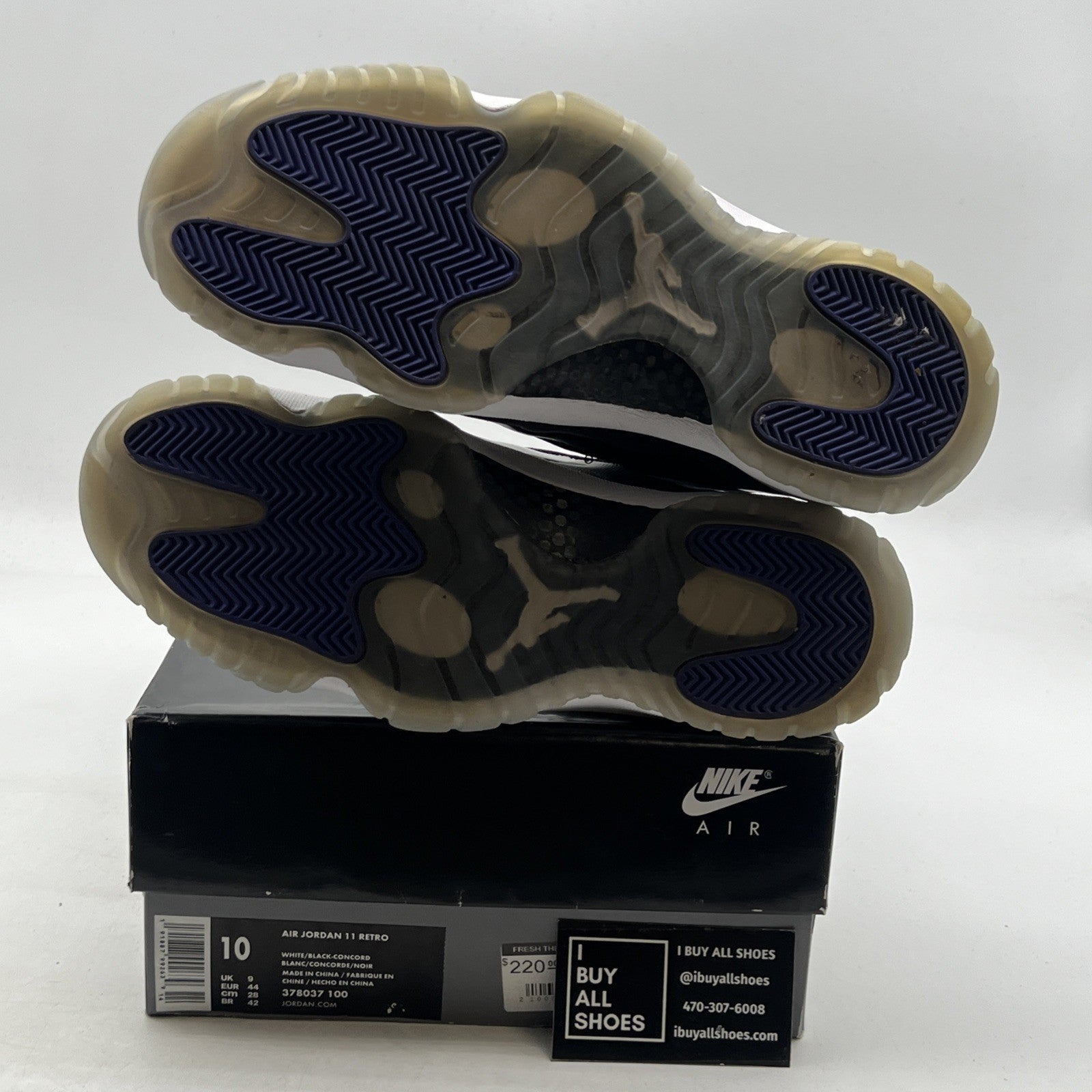 Size 10 - Air Jordan 11 Retro High Concord (378037-100)