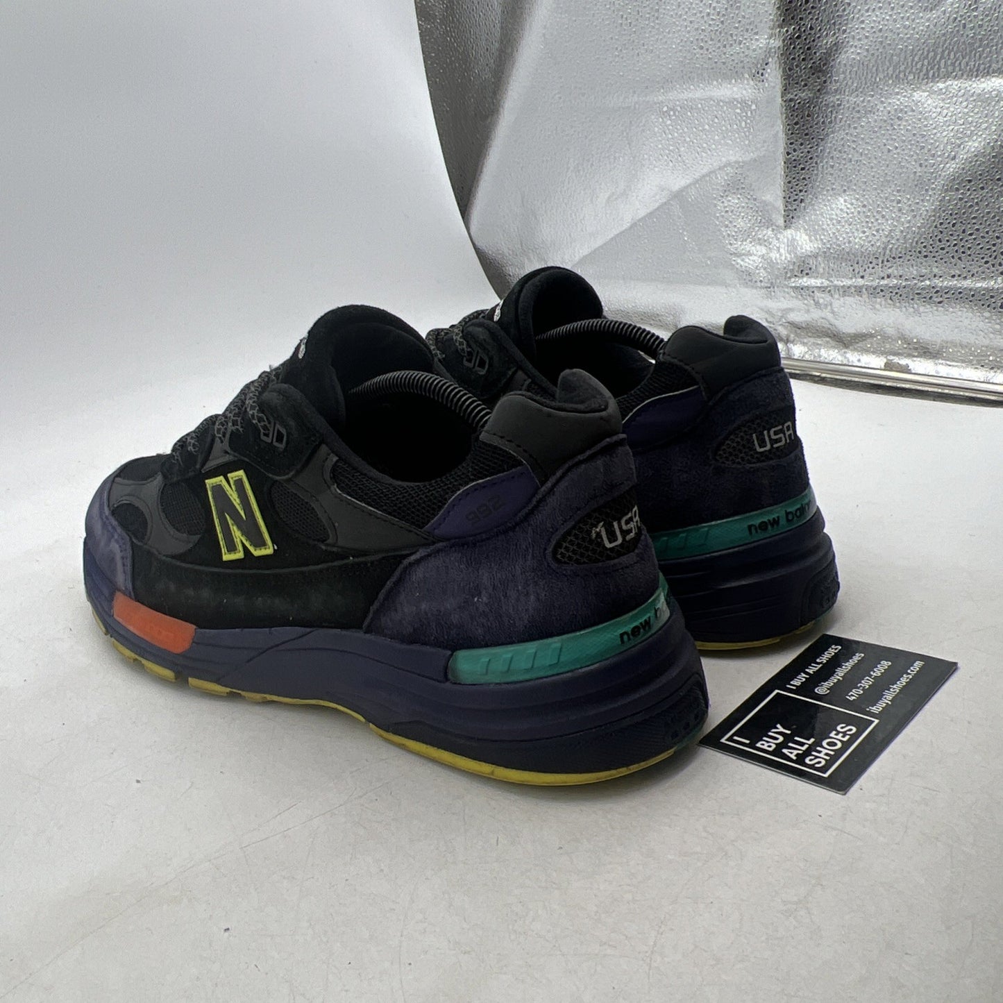 Size 10 - New Balance 992 Made in USA Black Purple (M992LT)