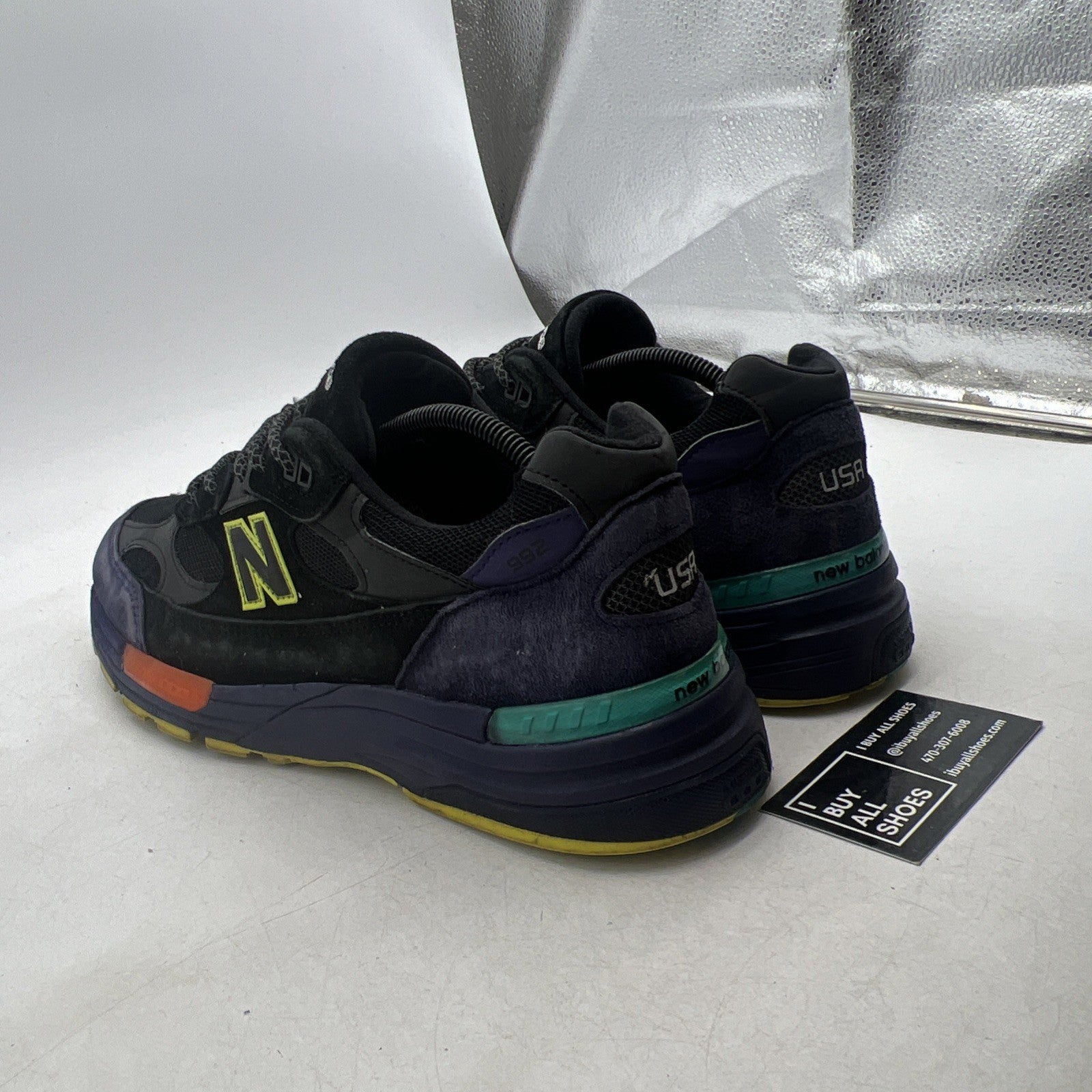 Size 10 - New Balance 992 Made in USA Black Purple (M992LT)