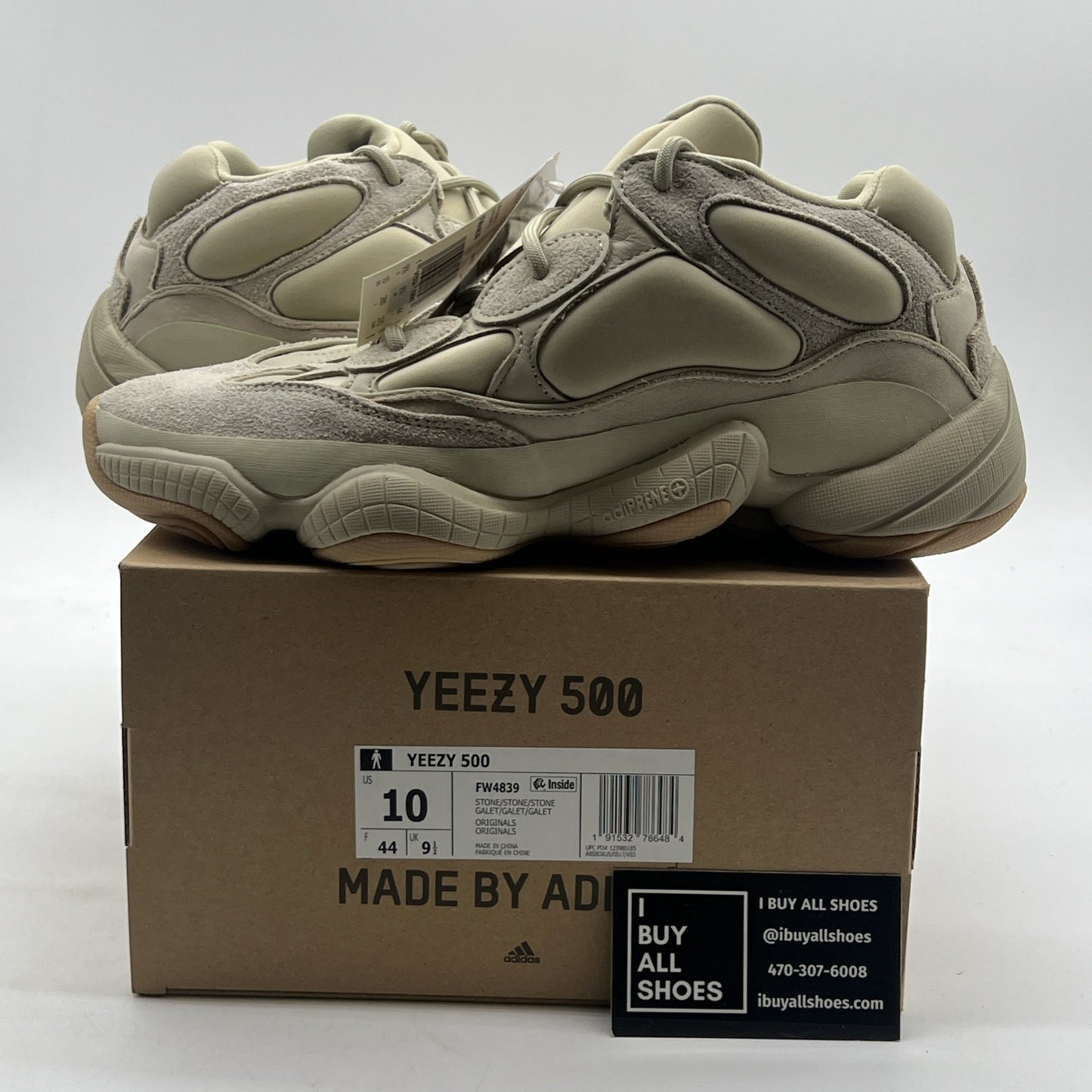 Size 10 - Adidas Yeezy 500 Stone (FW4839)