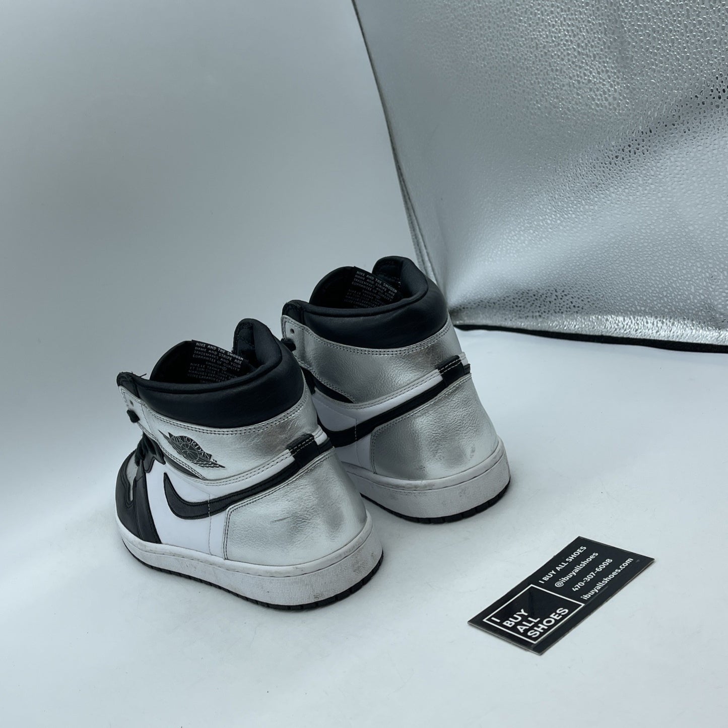 Size 10 - Air Jordan 1 High OG Metallic Silver (CD0461-001)