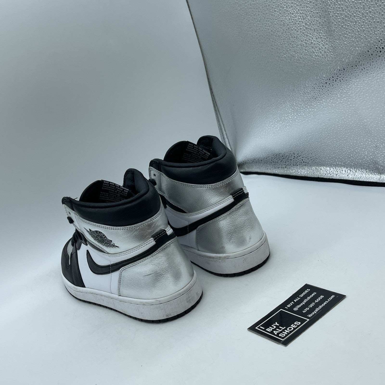 Size 10 - Air Jordan 1 High OG Metallic Silver (CD0461-001)