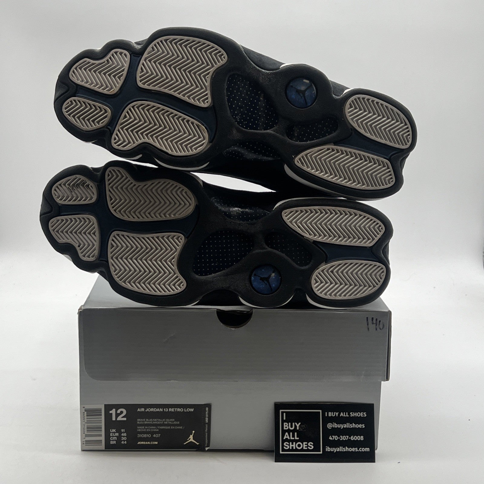 Size 12 - Air Jordan 13 Retro 2017 Low Brave Blue (310810-407)
