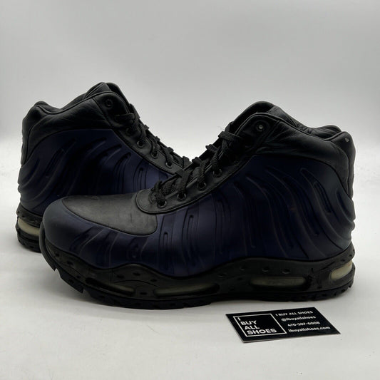 Size 12 - Nike Foamposite Black/Club Purple (333791-504)