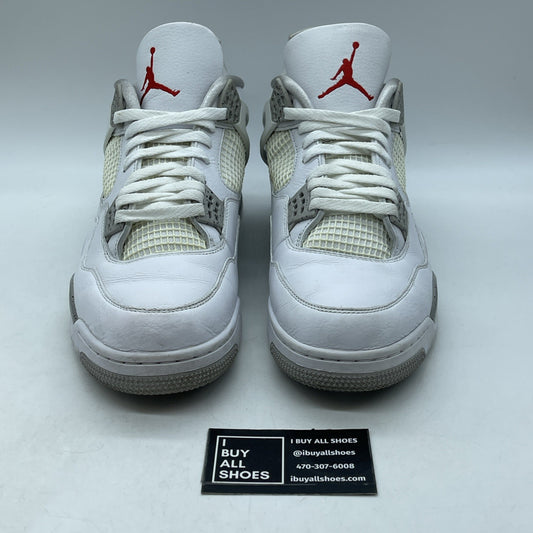 Size 13 - Jordan 4 Retro Mid White Oreo Grey Leather (CT8527-100)