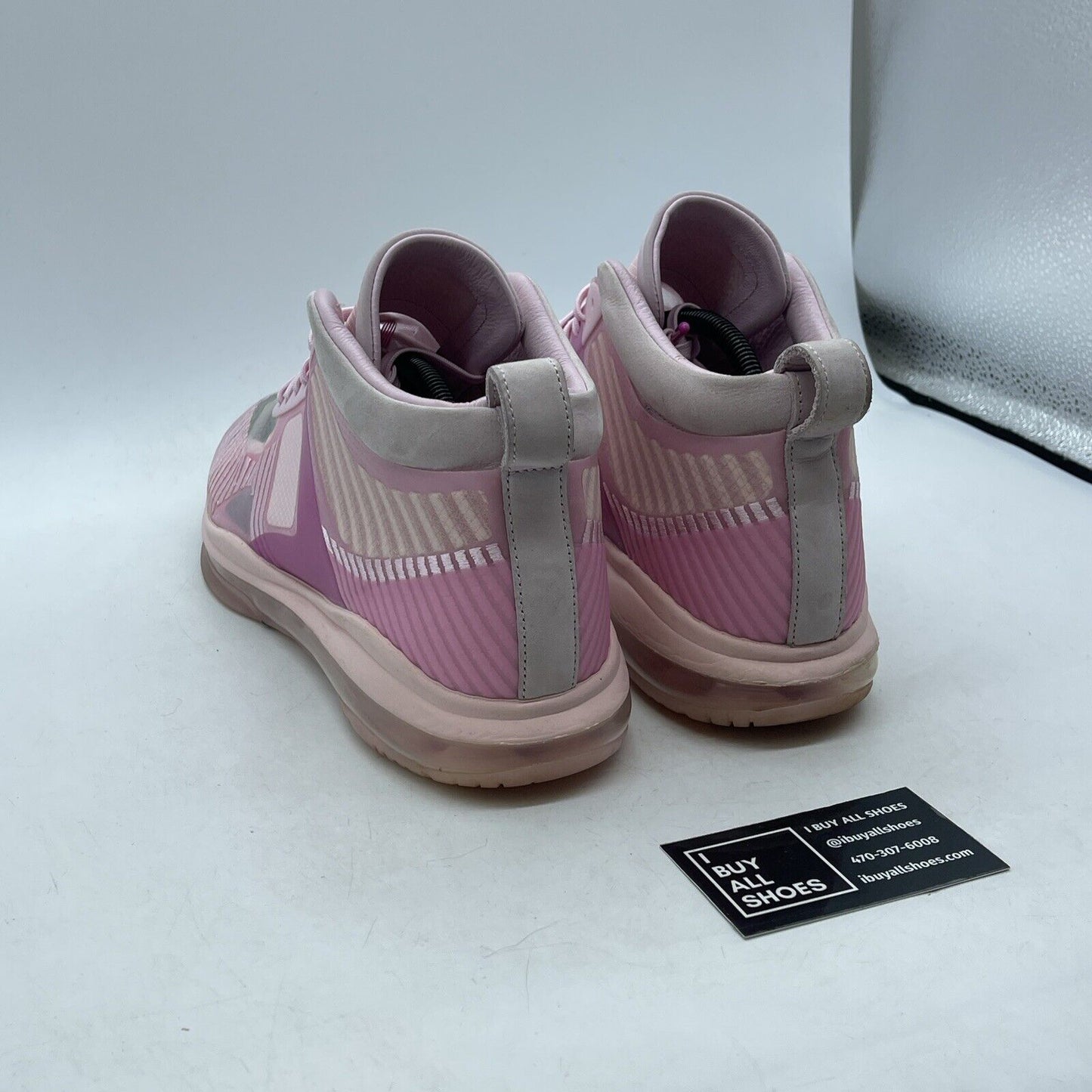 Size 11.5 - Nike John Elliott x LeBron Icon Tulip Pink Suede (AQ0114-600)