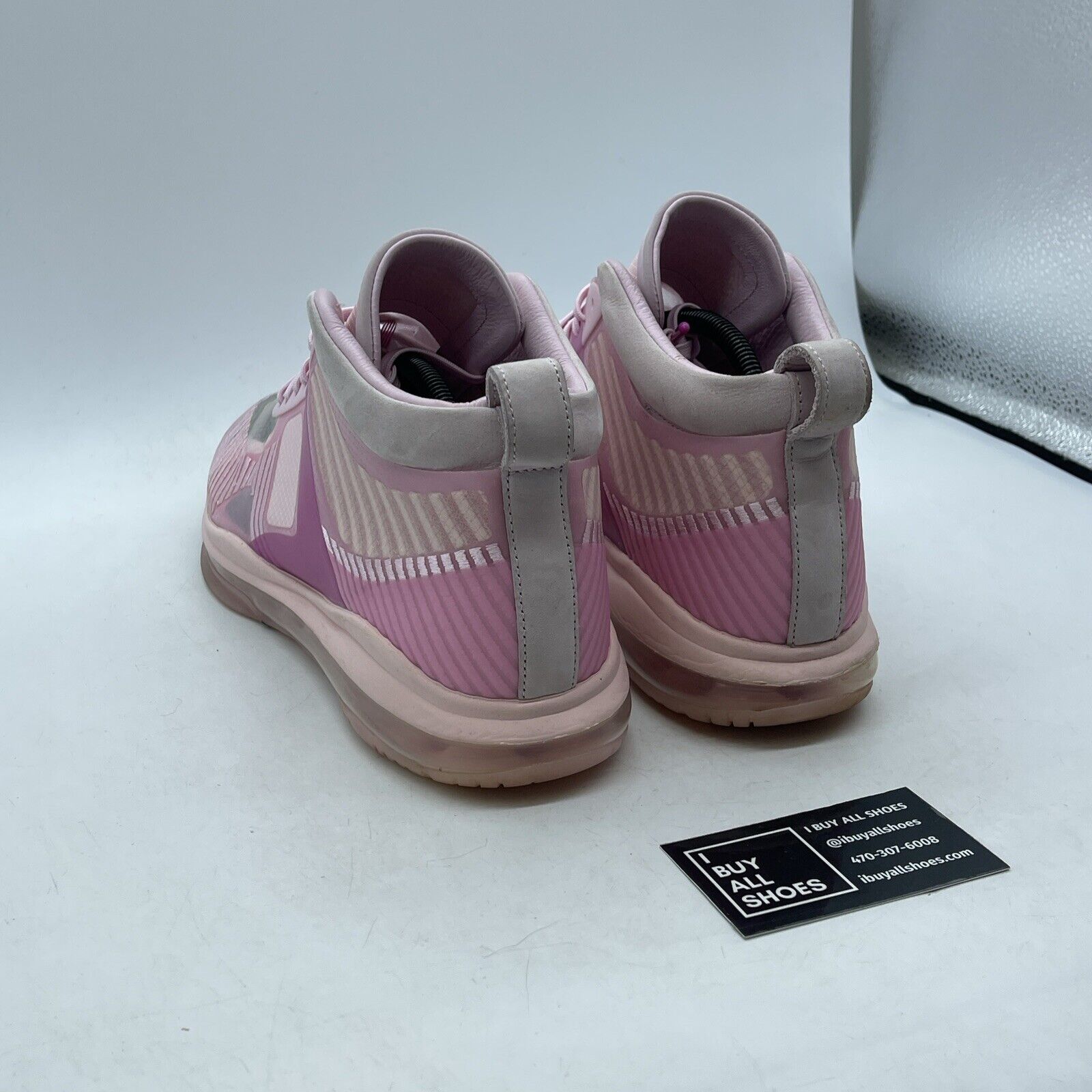 Size 11.5 - Nike John Elliott x LeBron Icon Tulip Pink Suede (AQ0114-600)