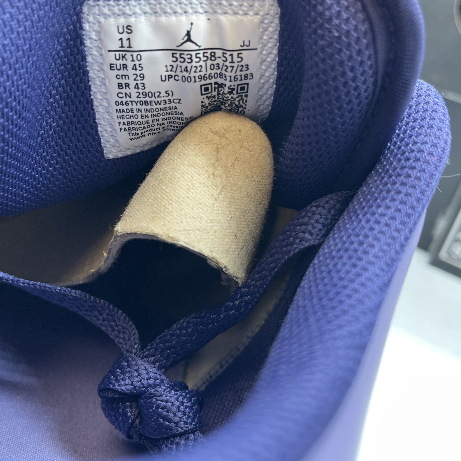 Size 11 - Air Jordan 1 Low Sky J Purple (553558-515)
