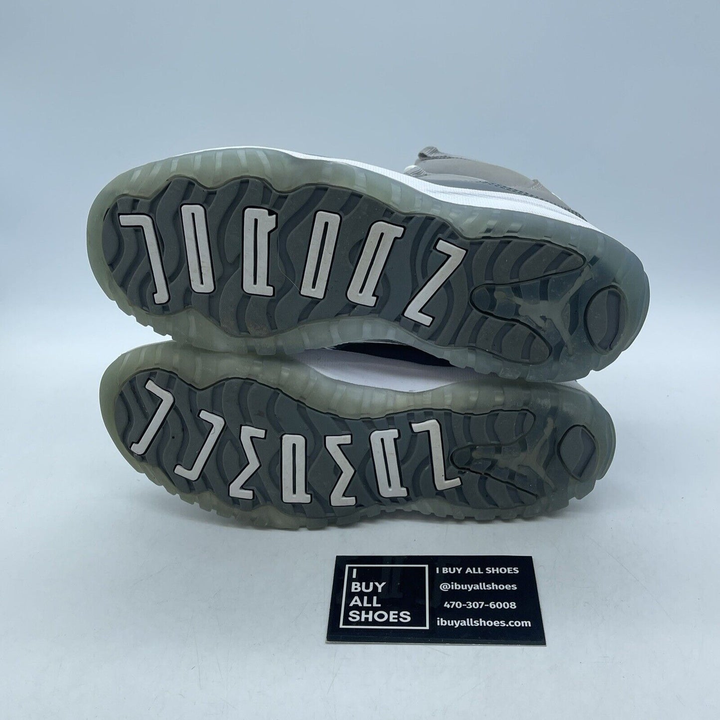 Size 3Y - (PS) - Jordan 11 Retro High Cool Grey White Suede Leather (378039-001)
