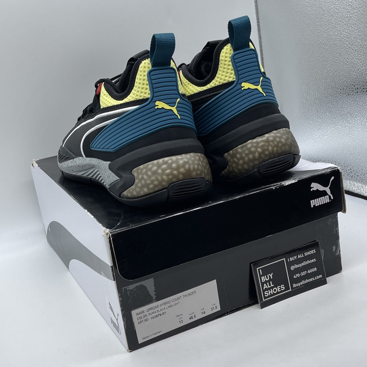 Size 14 - Puma Uproar Hybrid Spectra Black Marvin Bagley Exclusive (192979-01)