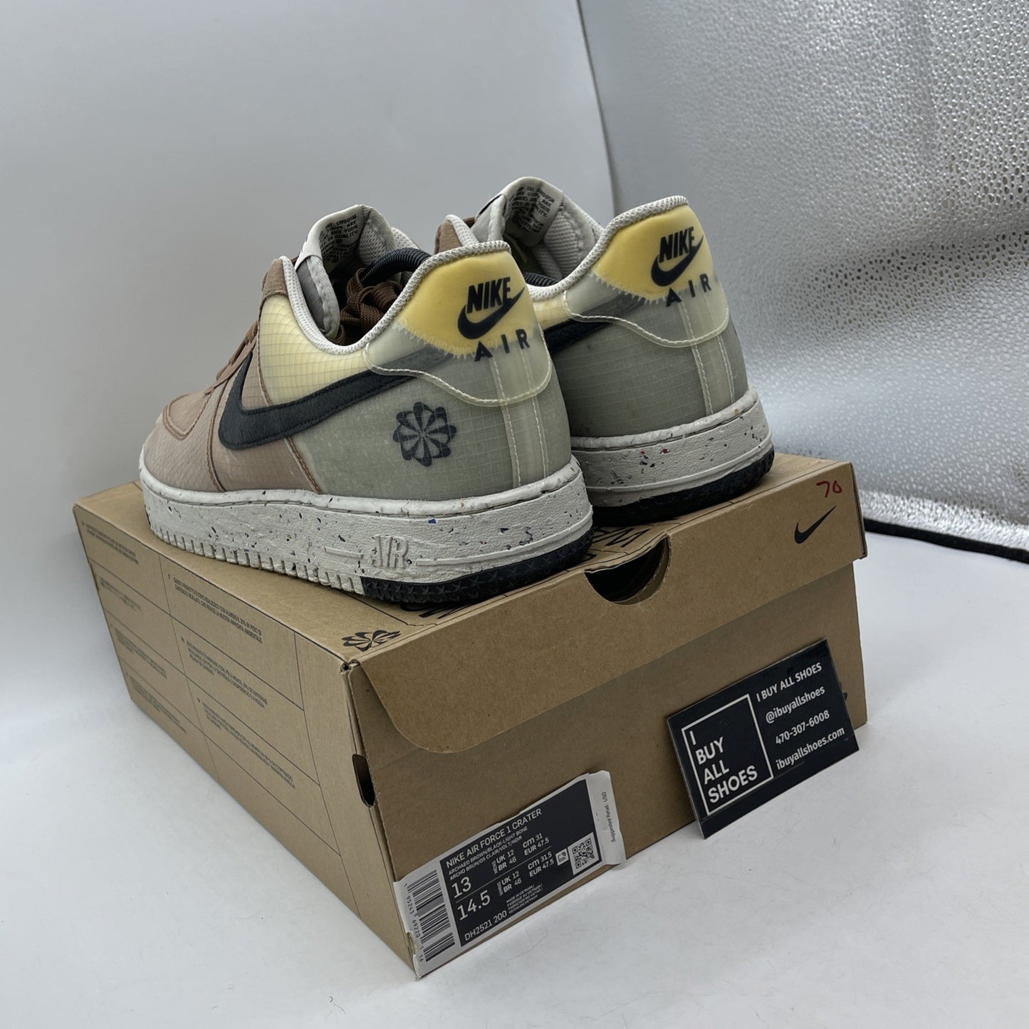 Size 13 - Nike Air Force 1 Crater Move To Zero - Archaeo Brown (DH2521-200)