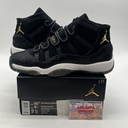 Size 10.5W - Air Jordan 11 Retro Premium GS heiress Suede White (852625-030)