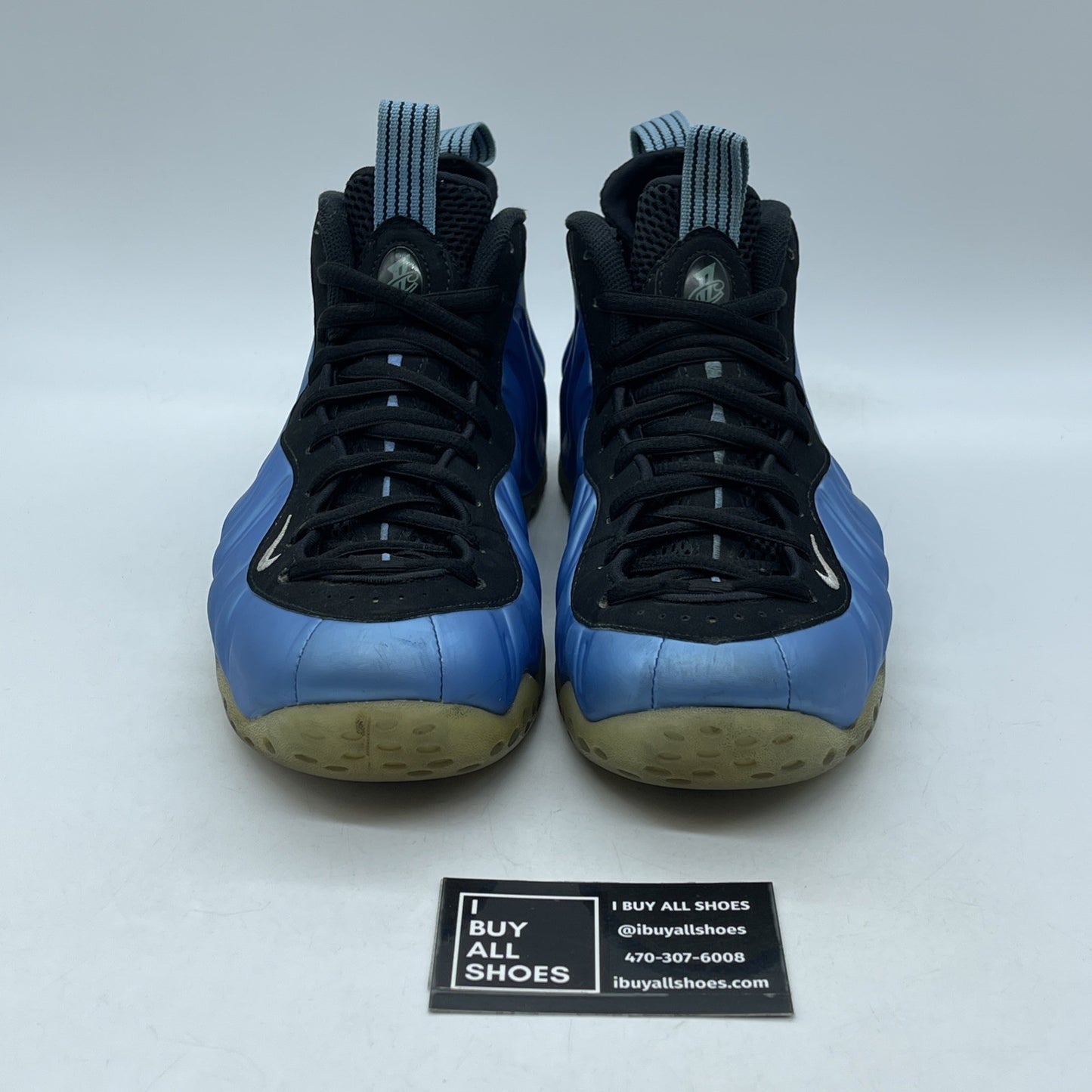 Size 8 - Nike Air Foamposite One University Blue Black Suede (314996-402)