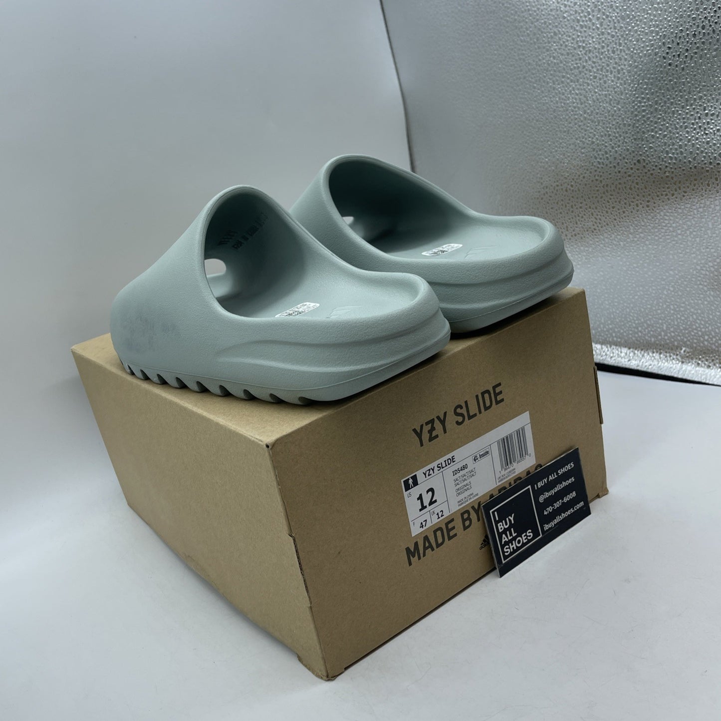 Size 12 - Adidas Yeezy Slide Salt Rubber (ID5480)