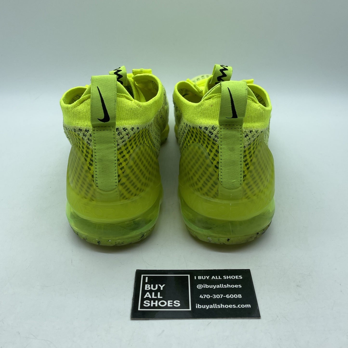 Size 10 - Nike Air VaporMax 2021 Flyknit Next Nature Volt Black (FD0761-700)