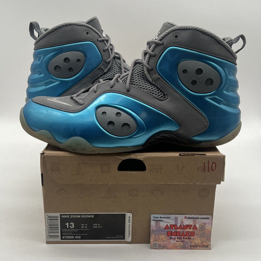 Size 13 - Nike Zoom Rookie Dynamic Blue Grey Suede (472688-402)