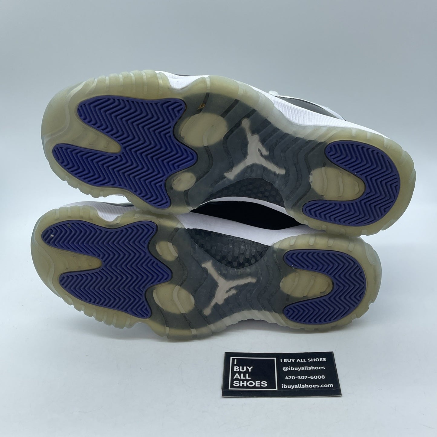 Size 10 - Jordan 11 Retro High Concord Black White Leather (378037-100)
