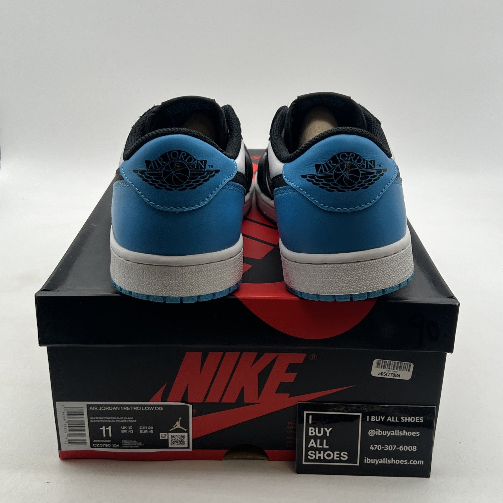 Size 11 - Air Jordan 1 Retro OG Low UNC (CZ0790-104)