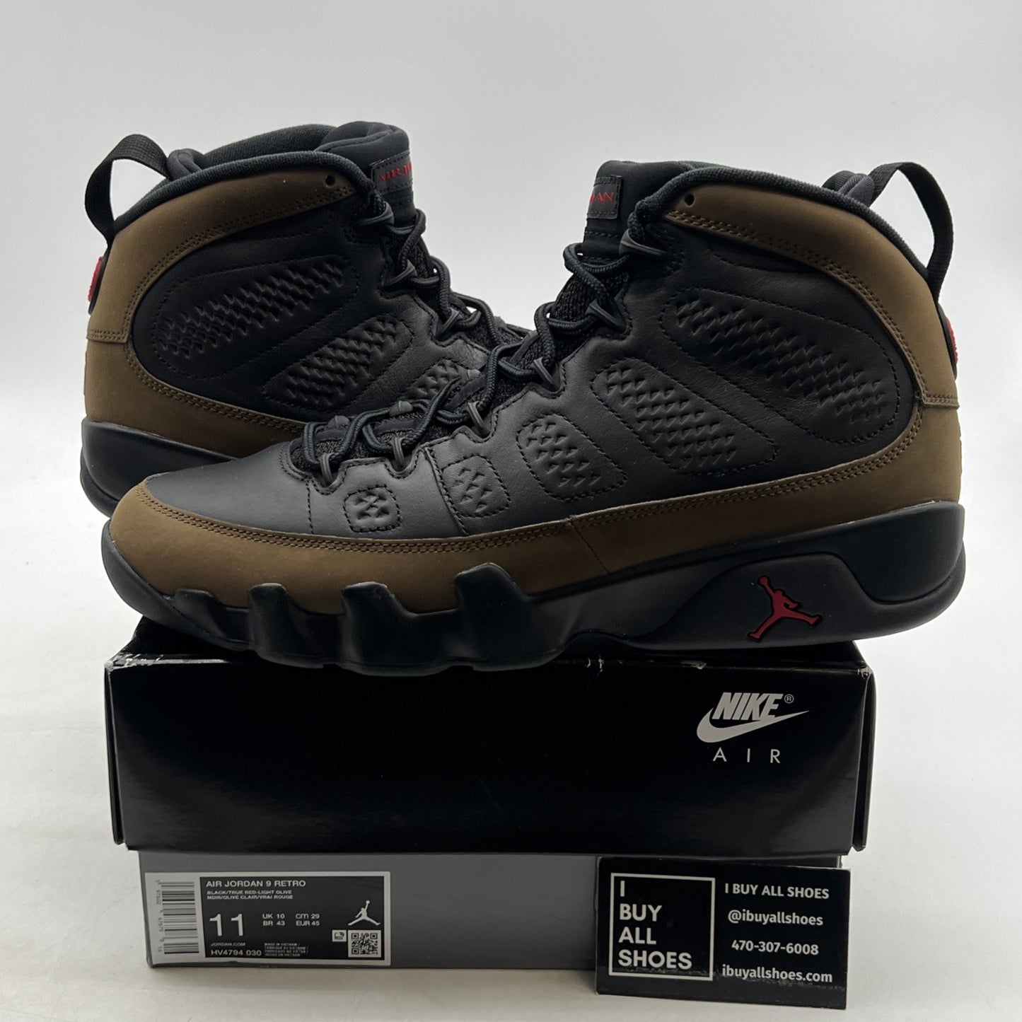 Size 11 - Air Jordan 9 Retro 2024 Olive (HV4794-030)