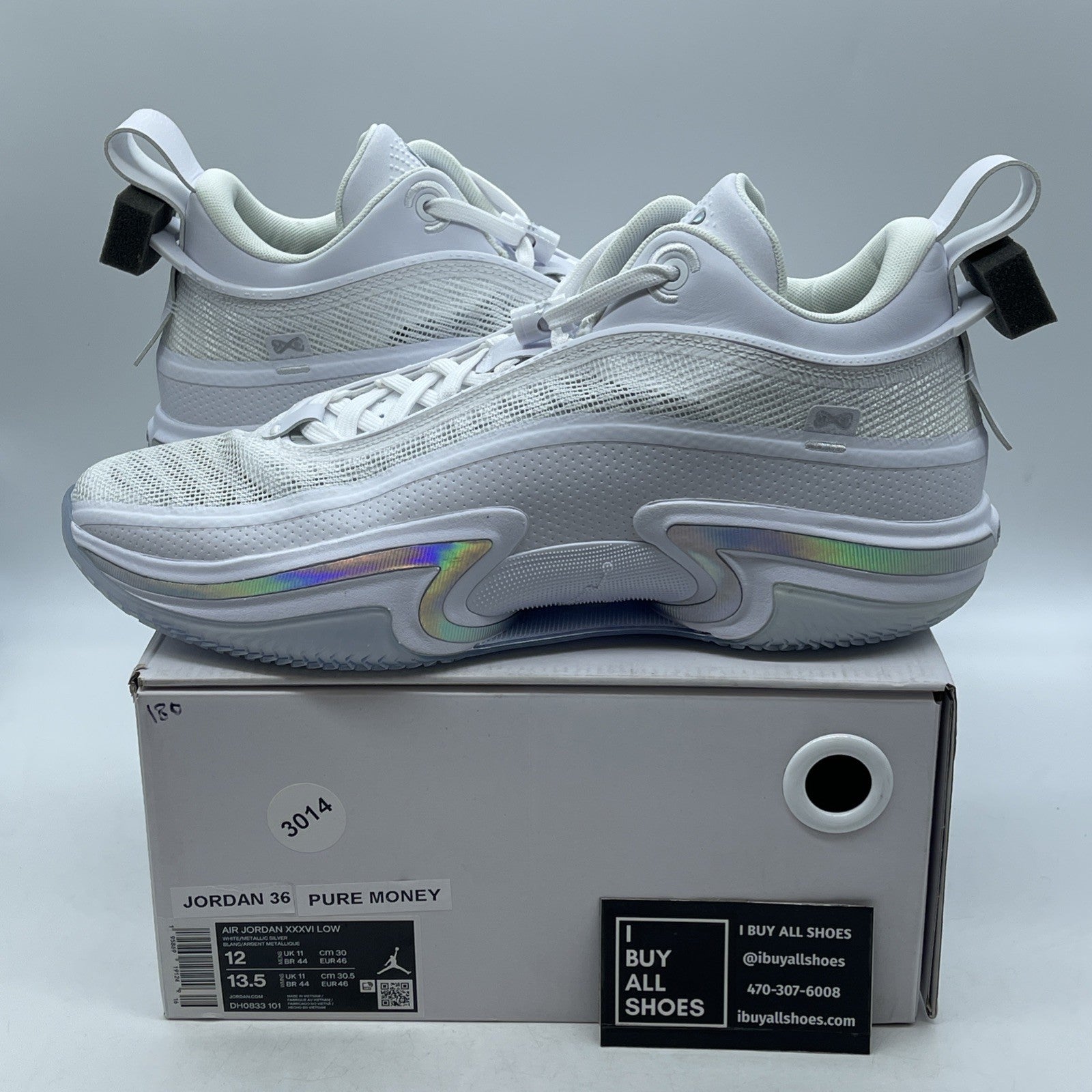 Size 12 - Air Jordan 36 Low Pure Money (DH0833-101)