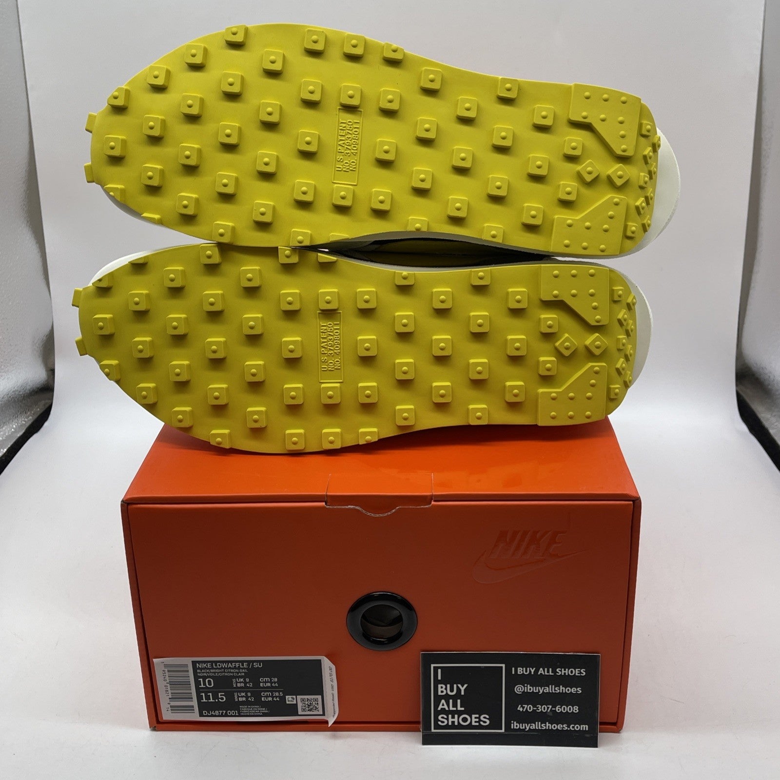 Size 10 - Nike sacai x Undercover x LDWaffle Bright Citron Suede (DJ4877-001)