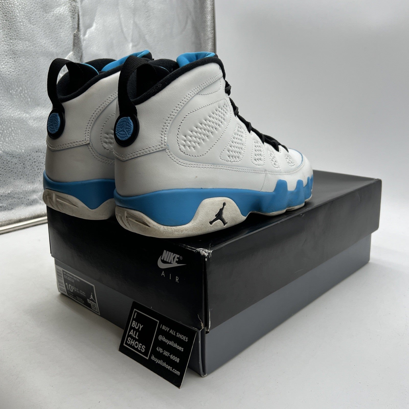 Size 10.5 - Air Jordan 9 Retro 2024 Powder Blue (FQ8992-101)