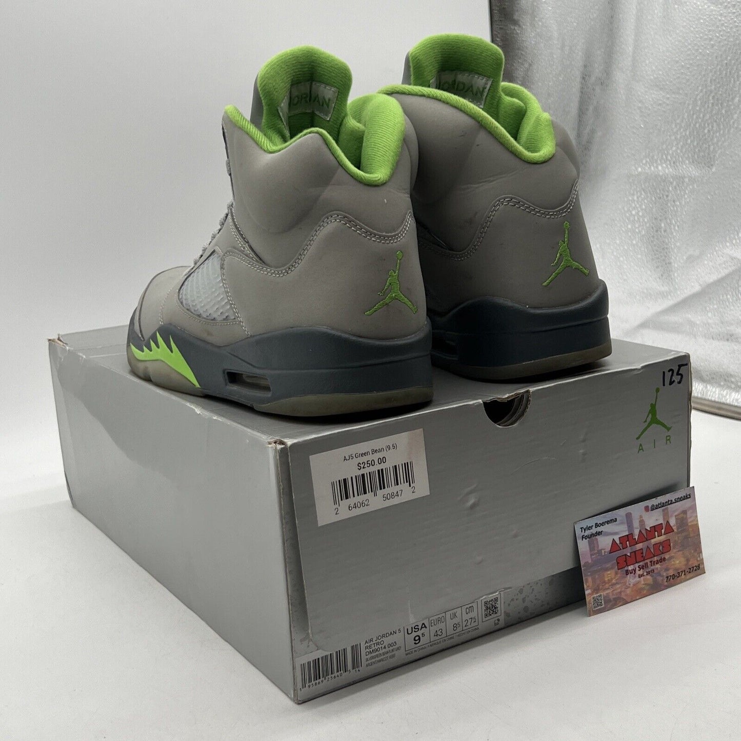 Size 9.5 - Jordan 5 Retro Green Bean (DM9014-003)