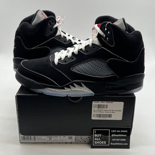 Size 9.5 - Air Jordan 5 Retro OG Black Metallic Reimagined (HF3975-001)