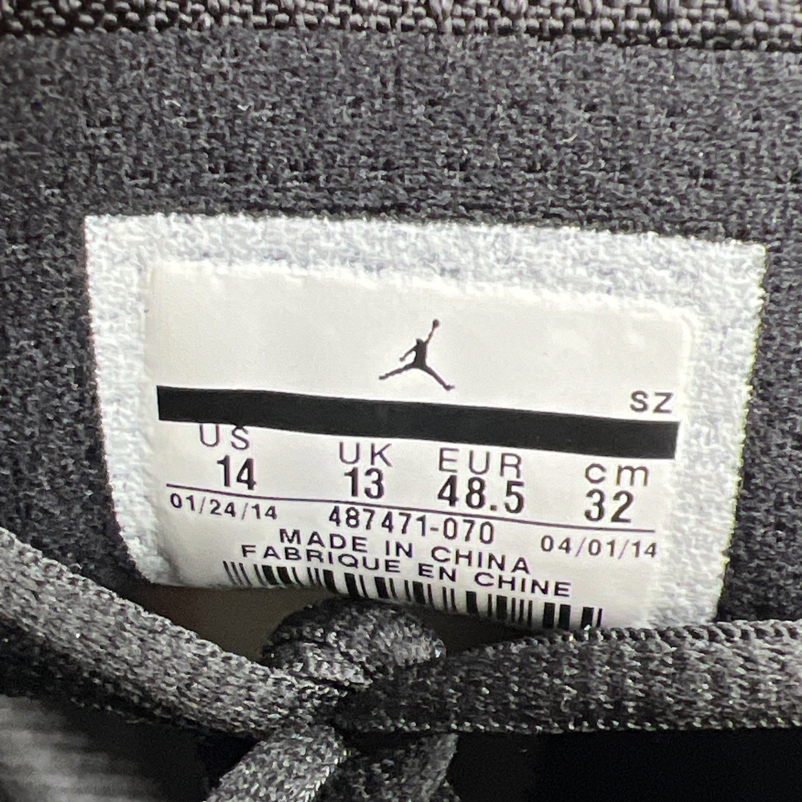 Size 14 - Air Jordan 14 Retro Thunder (487471-070)
