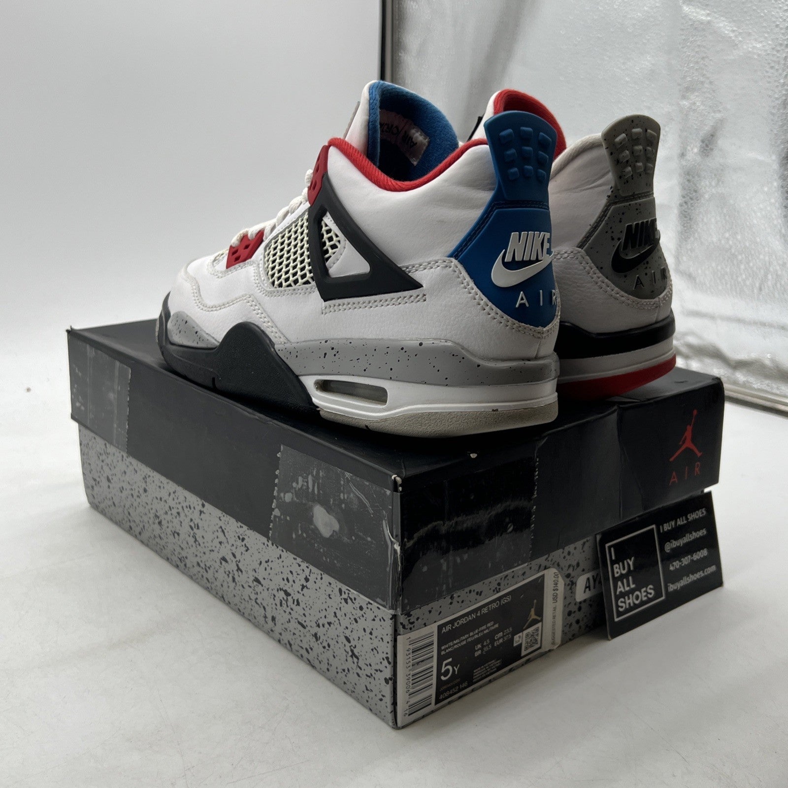 Size 5Y- Air Jordan 4 Retro SE Mid What The 4 (408452-146)