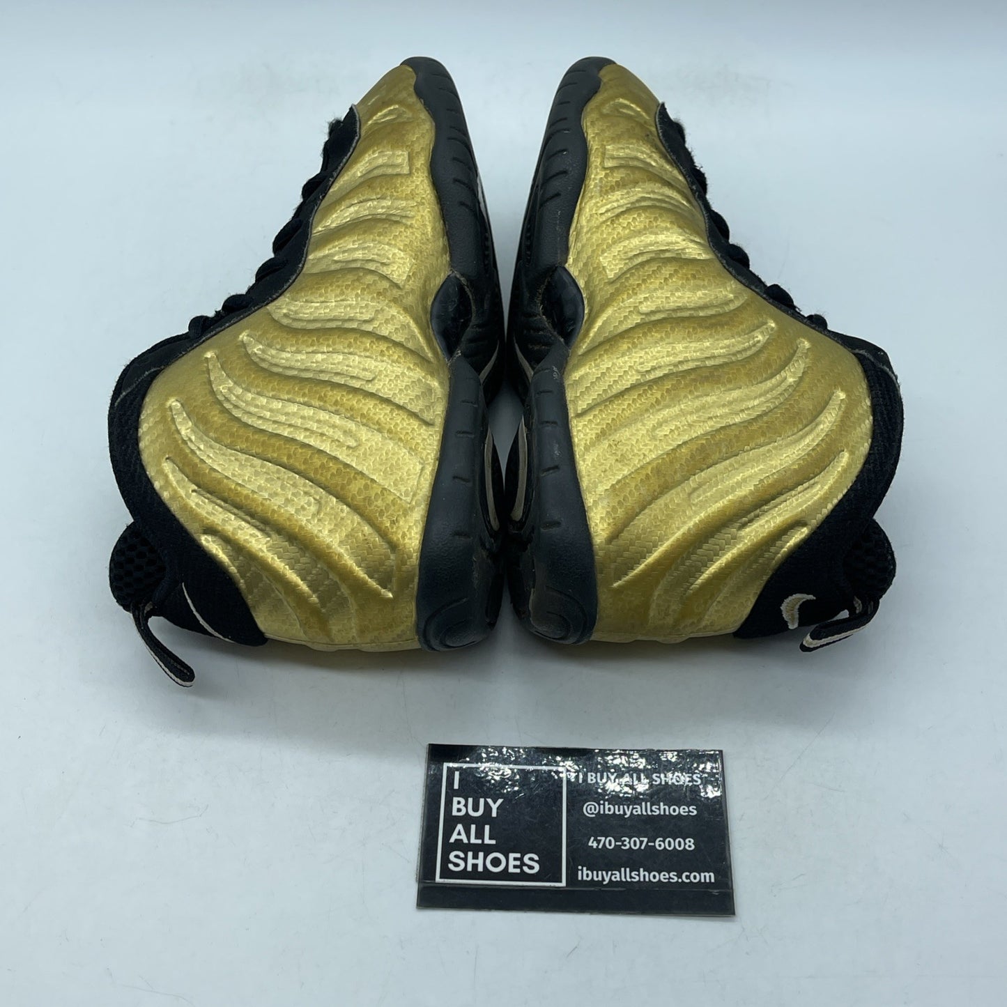 Size 2Y (PS) - Nike Little Posite Pro Mid Metallic Gold Black (843755-701)
