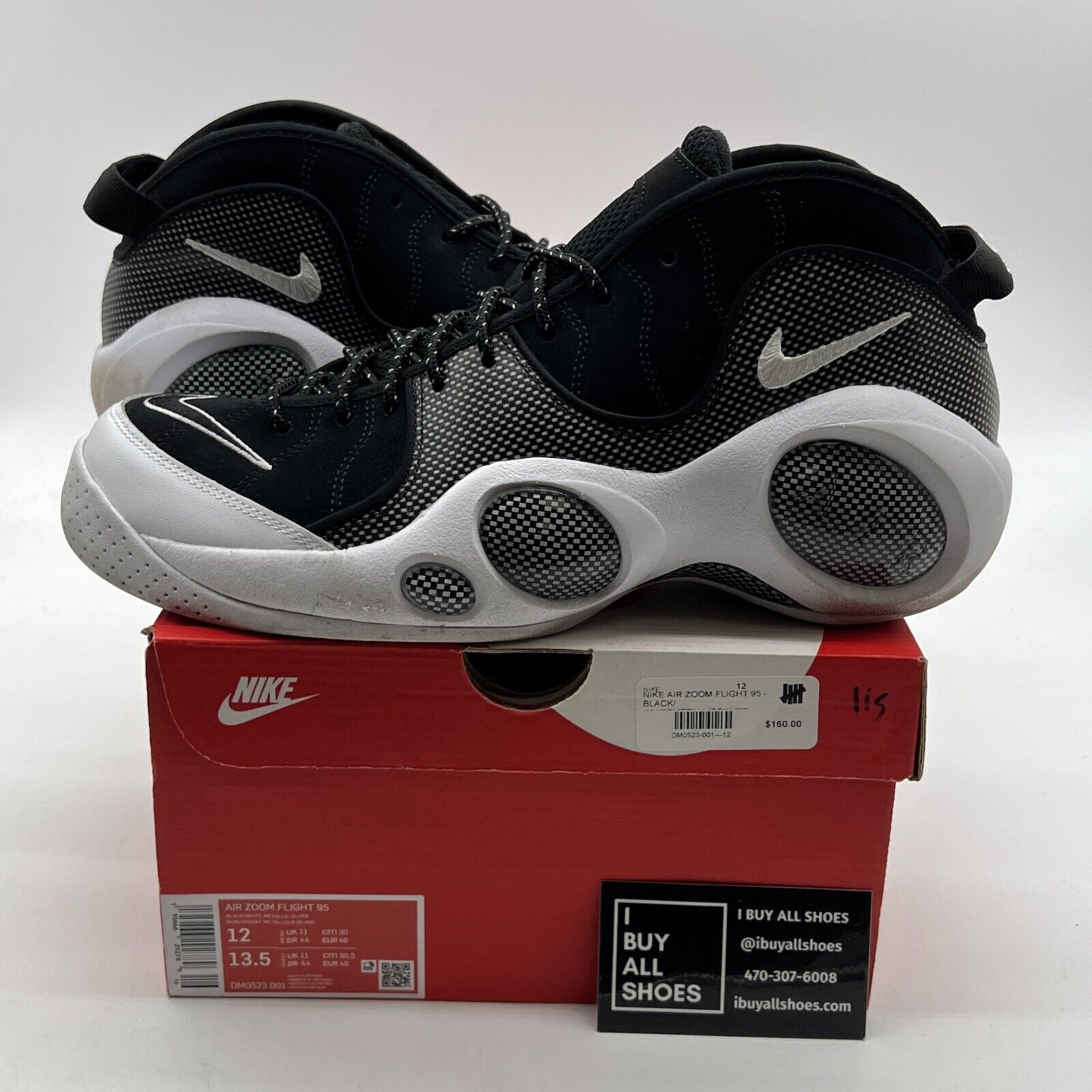 Size 12 - Nike Air Zoom Flight 95 OG 2022 Black Metallic (DM0523-001)