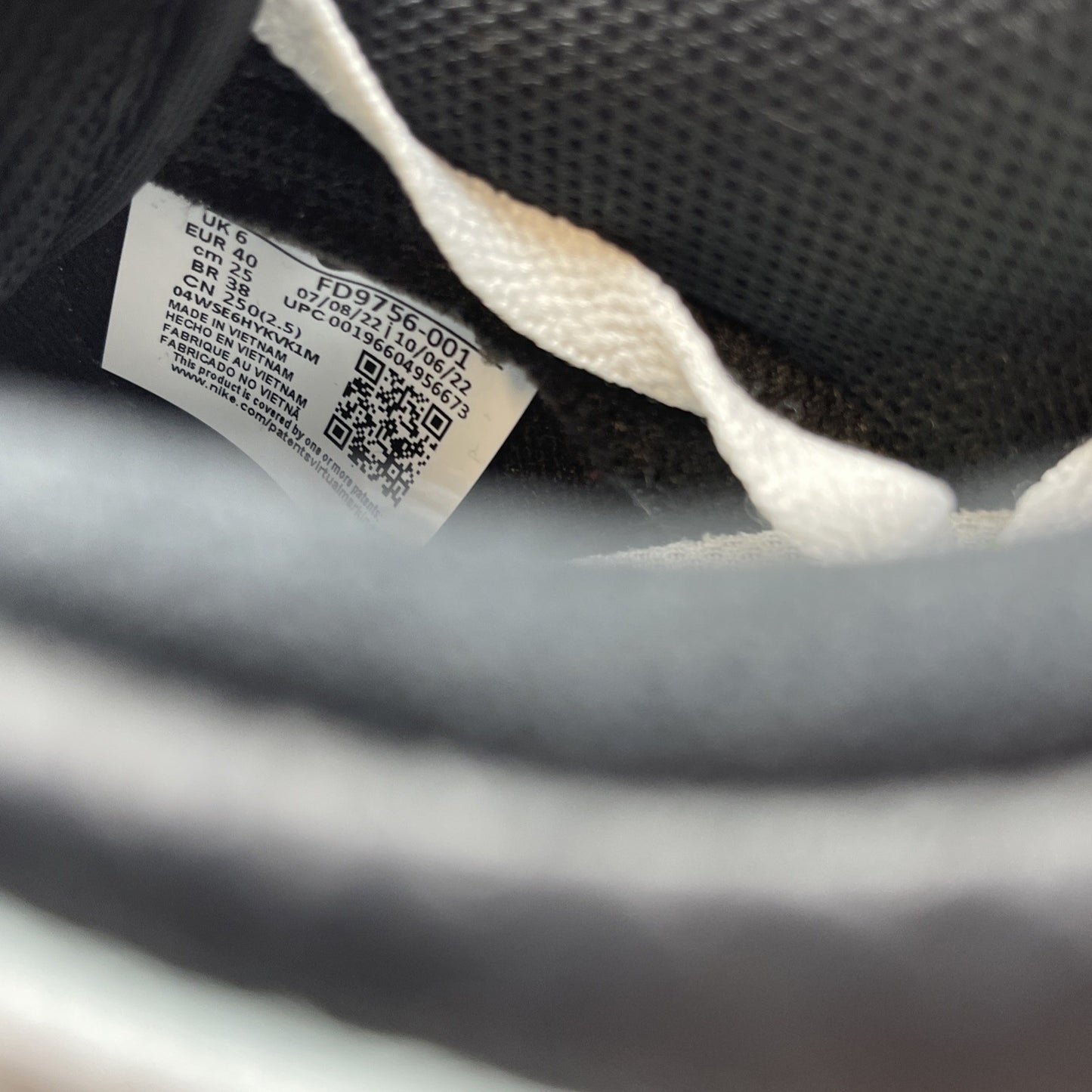 Size 7 - Nike Dunk Low Reverse Panda Neon Black Grey Leather (FD9756-001)