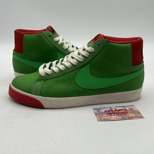 Size 10 - Nike Blazer Premium SB Green White Red (314070-331)