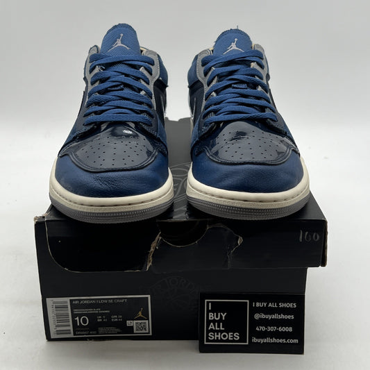 Size 10 - Air Jordan 1 Low SE Craft Inside Out - Obsidian (DR8867-400)