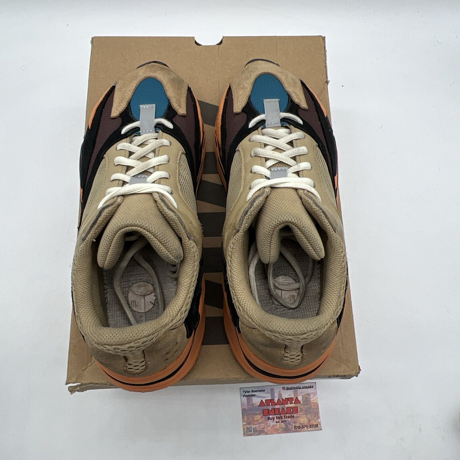 Size 8.5 - adidas Yeezy Boost 700 Enflame Amber Tan Orange Suede (GW0297)