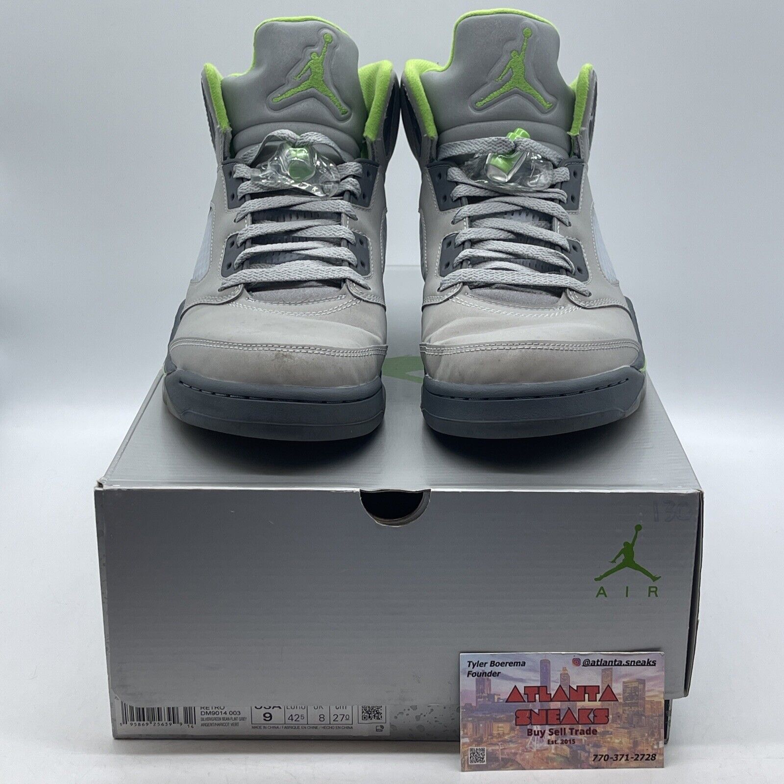 Size 9 - Jordan 5 Retro Green Bean Grey White (DM9014-003)