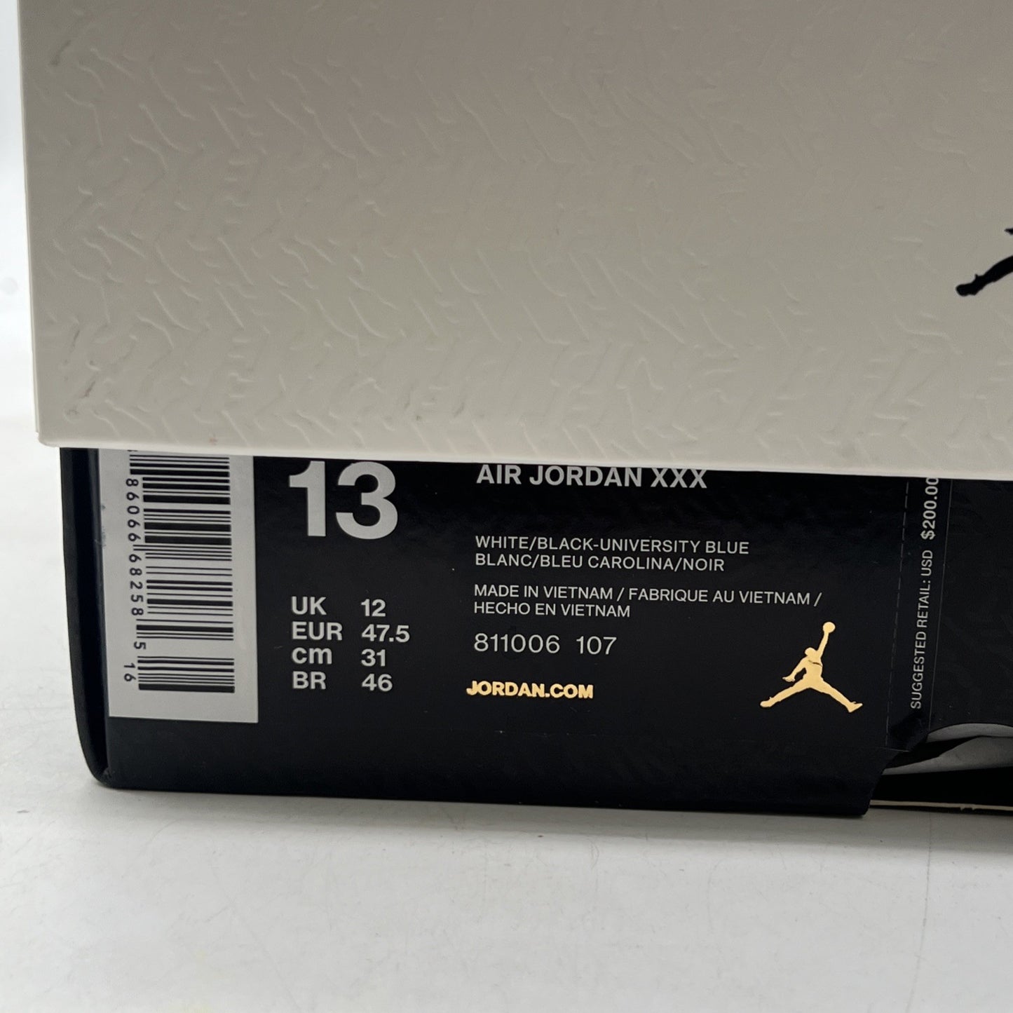 Size 13 - Air Jordan 30 UNC - (811006-107)