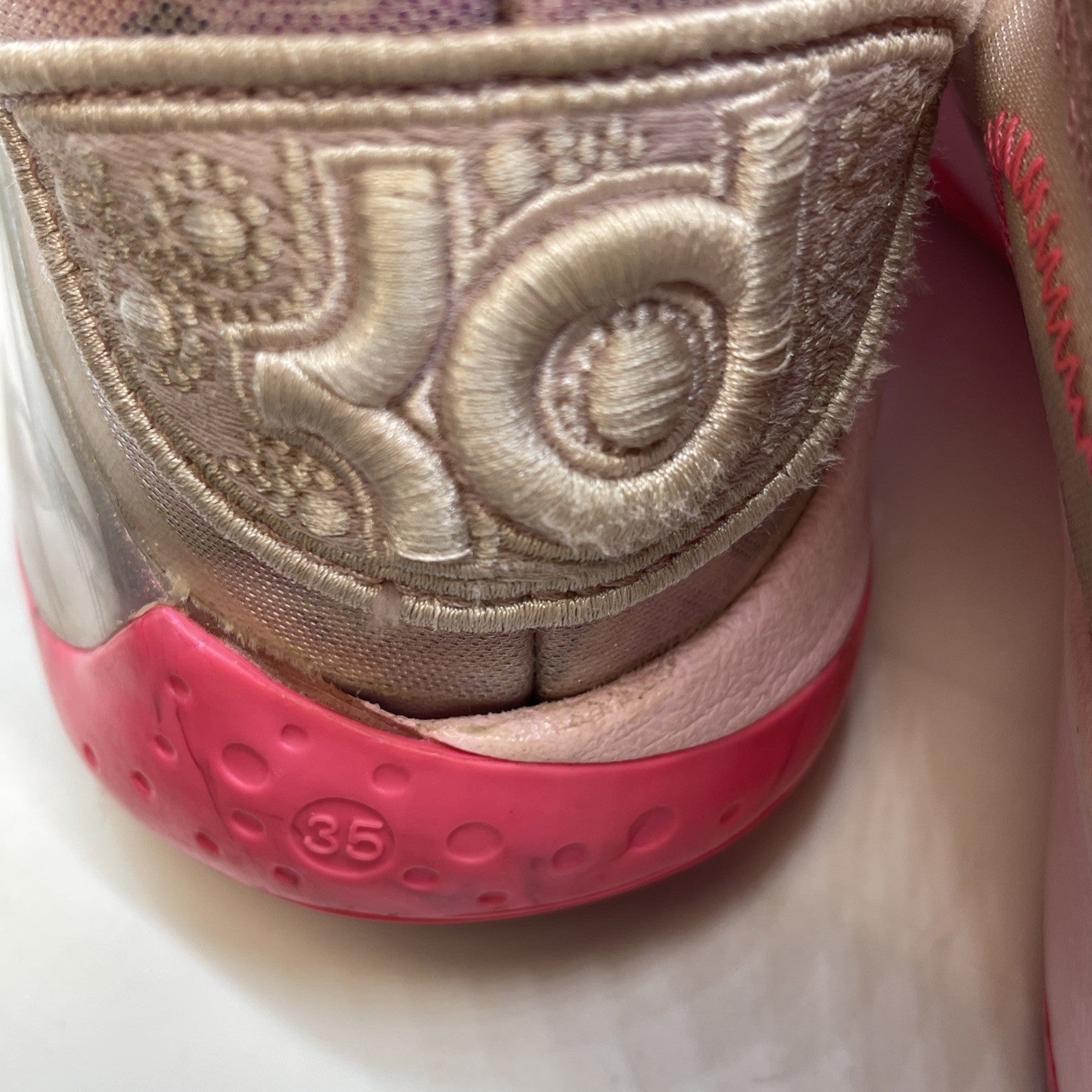 Size 11.5 - Nike Kevin Durant KD 12 AUNT PEARL Pink Suede Leather  (CT2740 900)