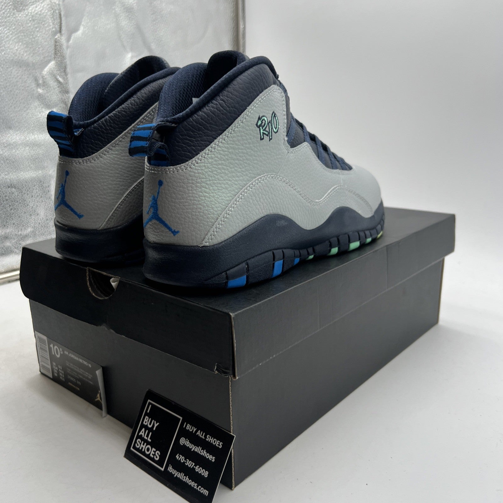 Size 10.5 - Air Jordan 10 Retro Rio (310805-019)