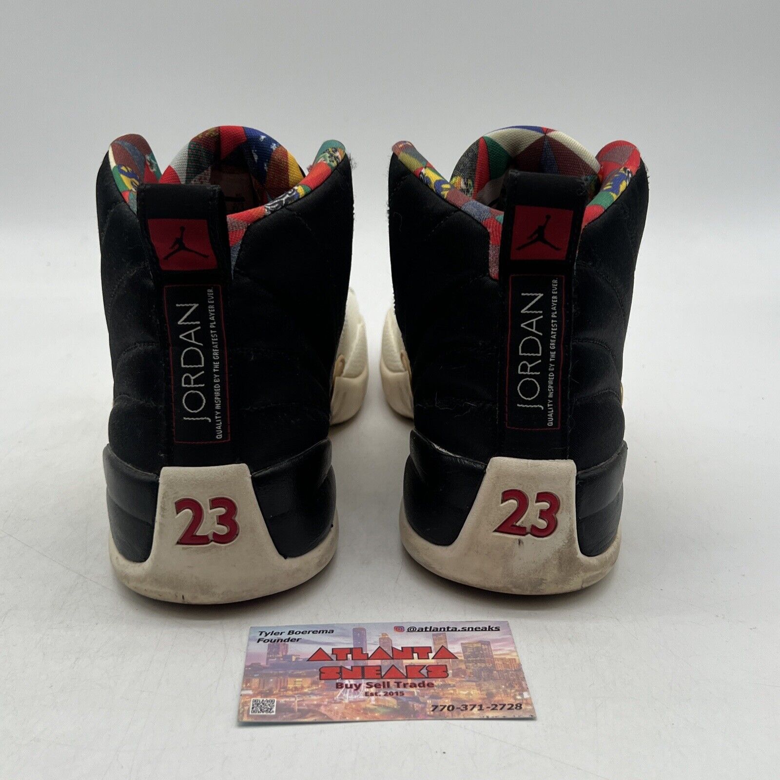 Size 9.5 - Air Jordan 12 Retro 2019 Chinese New Year Black White  (CI2977-006)