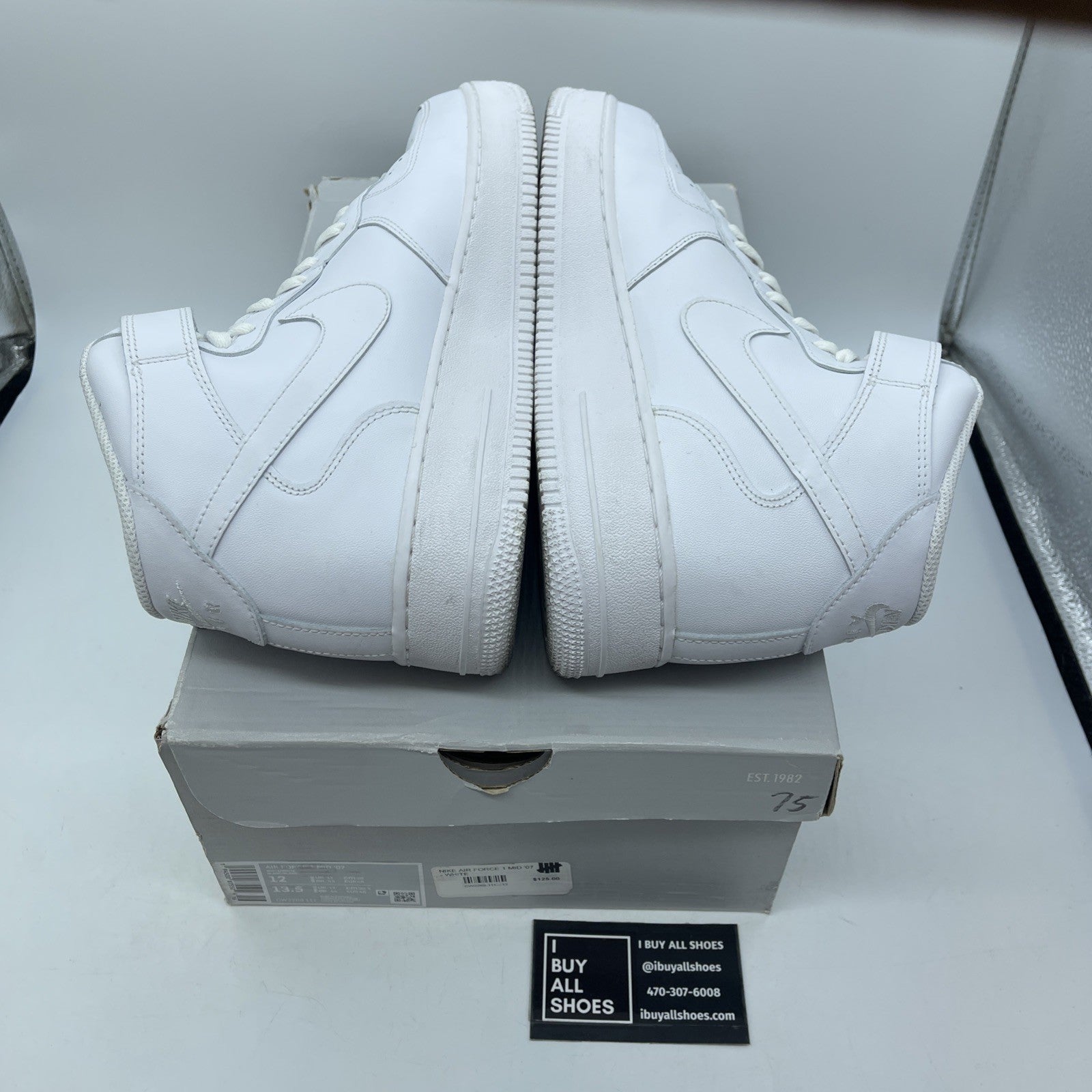 Size 12 - Nike Air Force 1 '07 Mid Triple White Leather (CW2289-111)